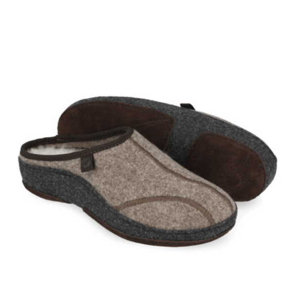 Klaveness Slipper Whool Dark Beige Women