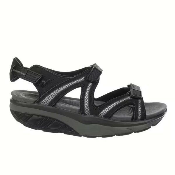 MBT Lila 6 Sandal Black Charcoal Grey Women