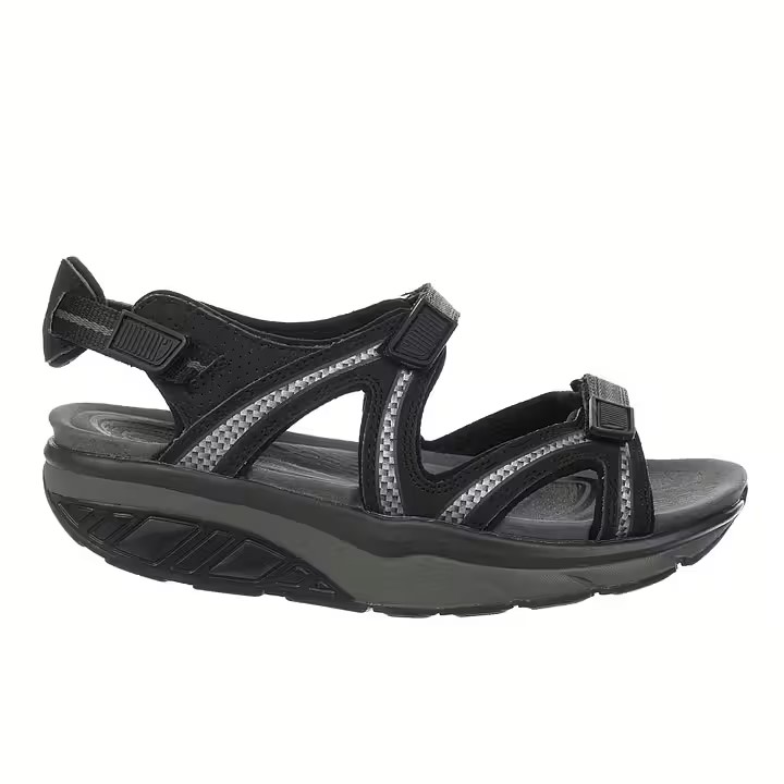 MBT Lila 6 Sandal Black Charcoal Grey Women