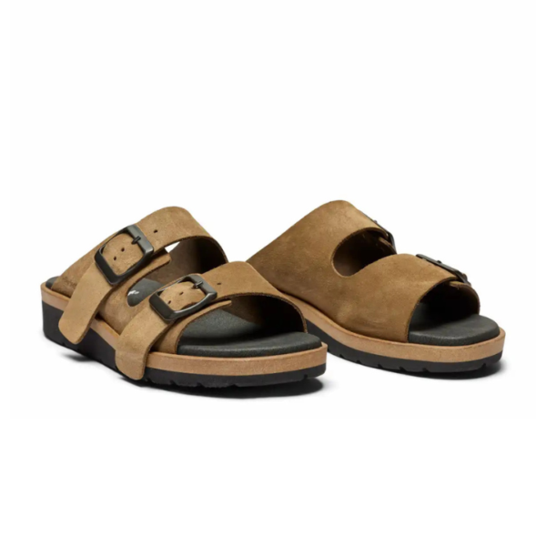 New Feet Slip In Suede Cognac Women