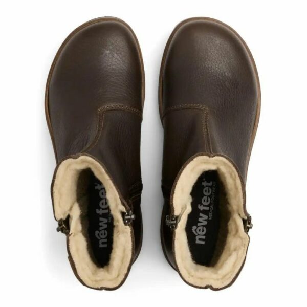 New Feet Boot 2 Zippers Brown Women - Bild 4