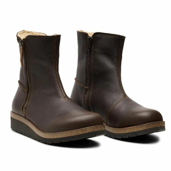 New Feet Boot 2 Zippers Brown Women - Bild 2