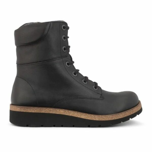 New Feet Boot Lace & Zipper Black Women