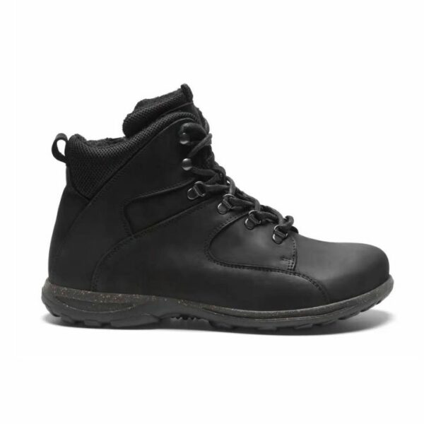 New Feet Boot Nubuck Lace & Zipper Black Men