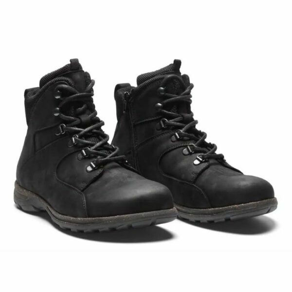 New Feet Boot Nubuck Lace & Zipper Black Men - Bild 2