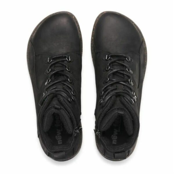 New Feet Boot Nubuck Lace & Zipper Black Men - Bild 4