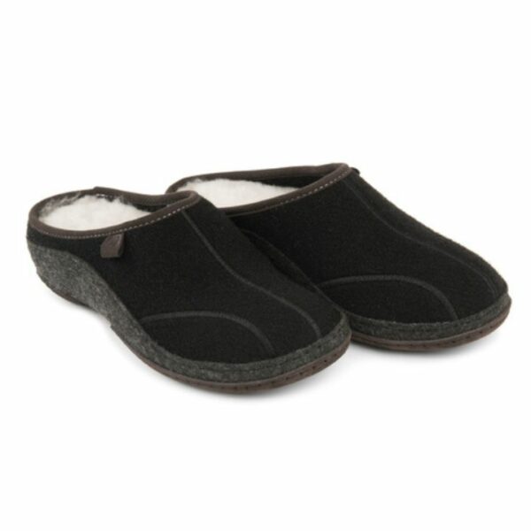 Klaveness Toffel Ull Svart Dam