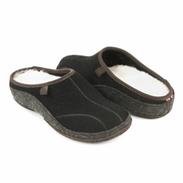 Klaveness Toffel Ull Svart Dam - Bild 4