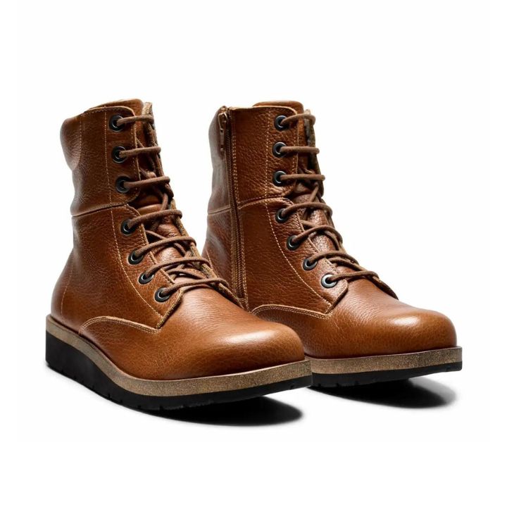 New Feet Boot Lace and Zipper Chestnut Women - Bild 2