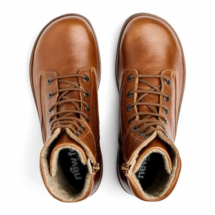 New Feet Boot Lace and Zipper Chestnut Women - Bild 3
