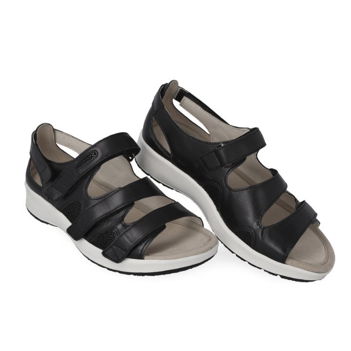 Klaveness Thea Sandal With Heelcap Leather Black Women