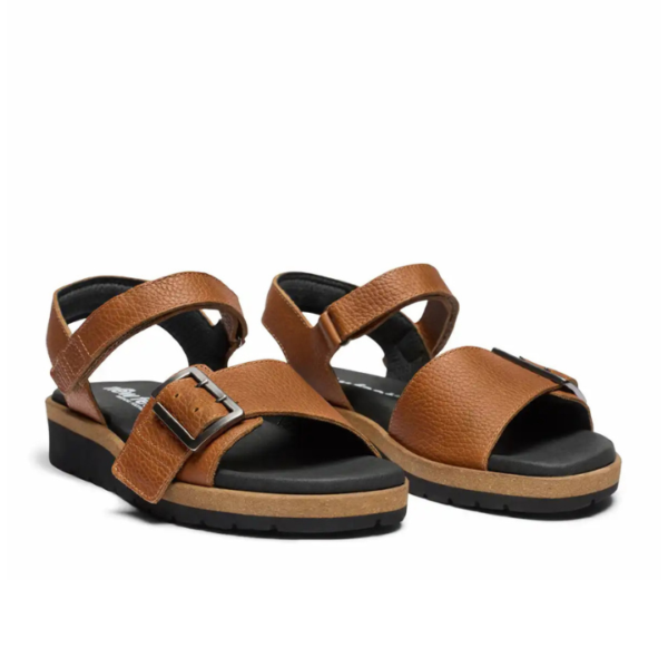 New Feet Sandal Leather Chestnut Women