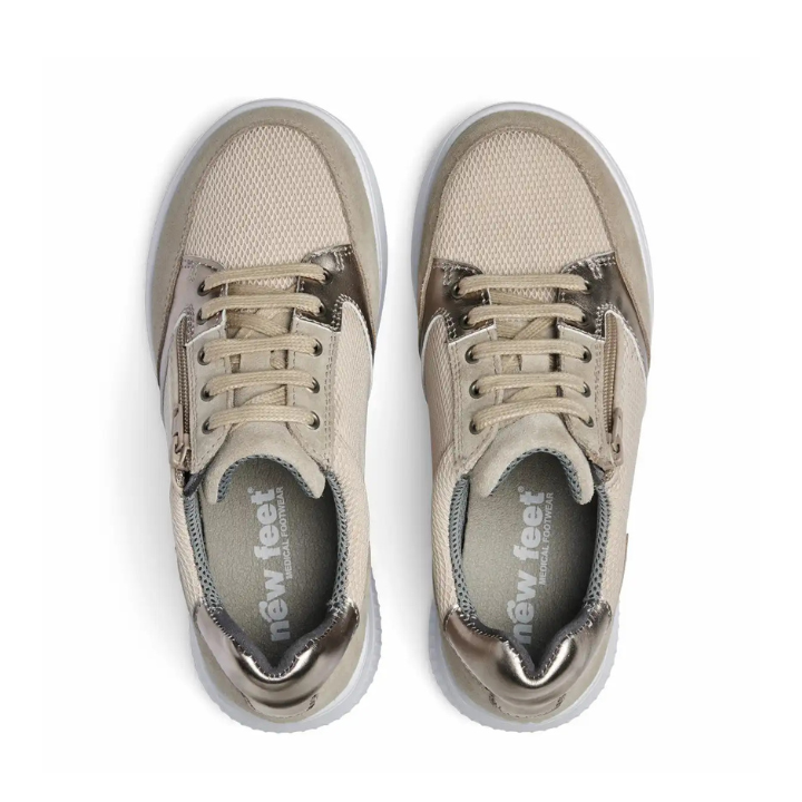 New Feet Lace & Zipper Sand Women - Bild 2