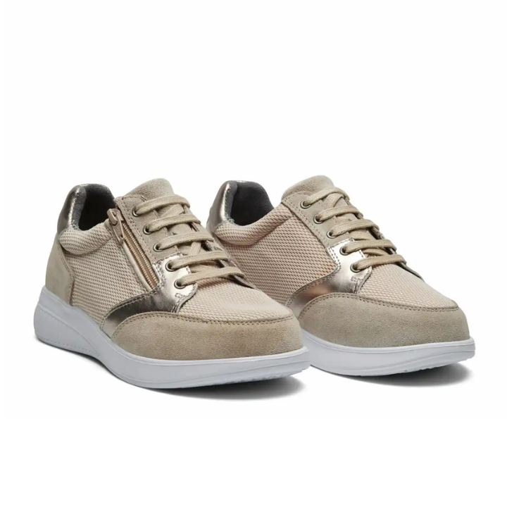 New Feet Lace & Zipper Sand Women