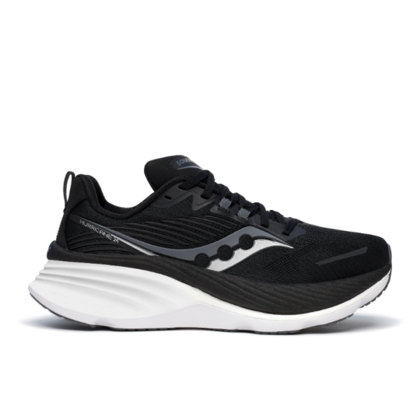 Saucony Hurricane 24 Wide Black/Carbon Men