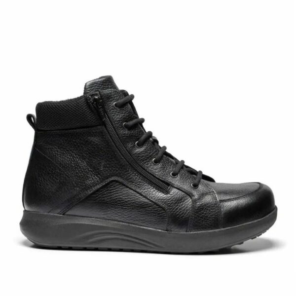 New Feet Boot With Lace And Zipper Black Men
