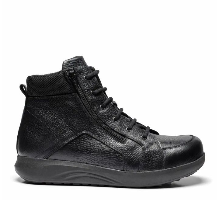 New Feet Boot With Lace And Zipper Black Men