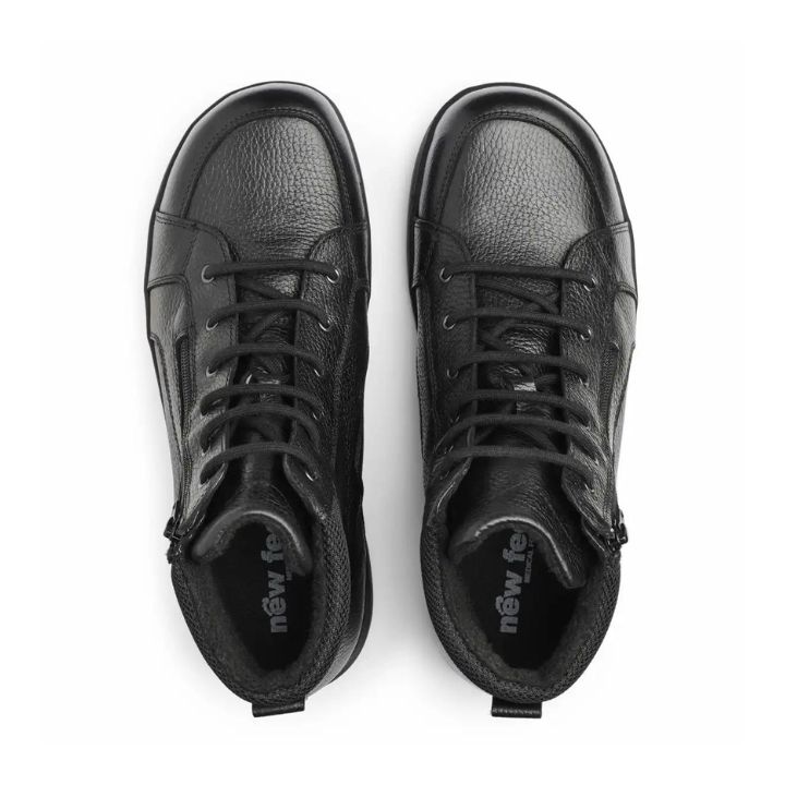 New Feet Boot With Lace And Zipper Black Men - Bild 3