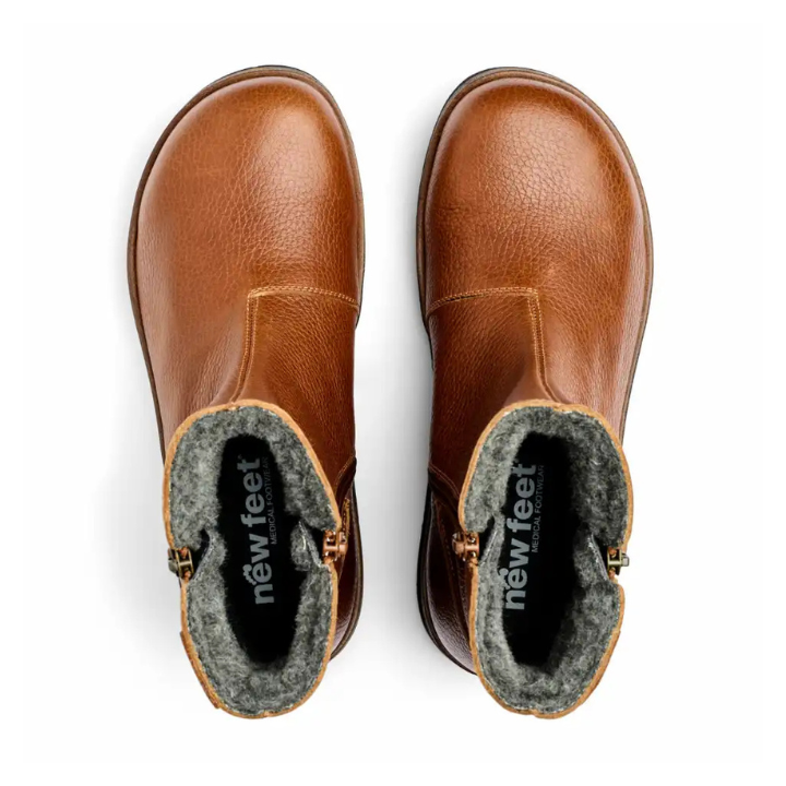 New Feet Boot 2 Zippers Chestnut Women - Bild 2