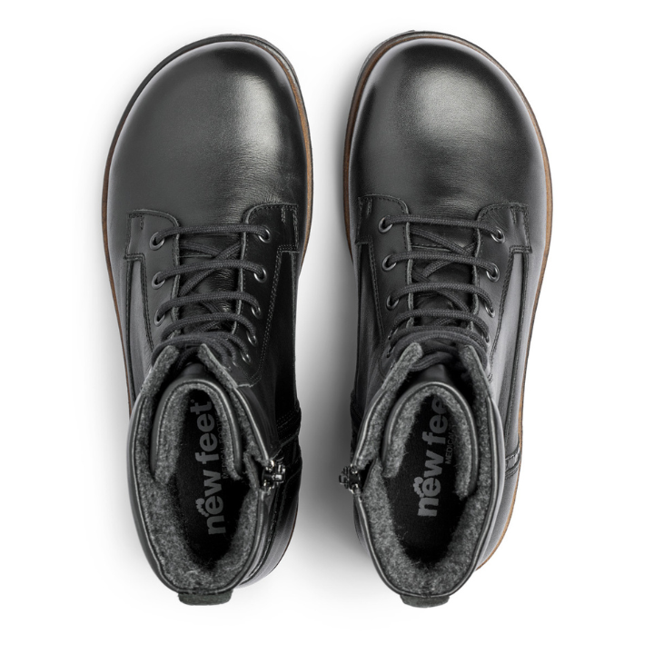 New Feet Boot Lace & Zipper Black Women - Bild 3