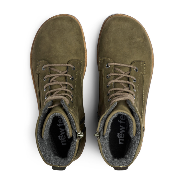 New Feet Boot Lace & Zipper Green Women - Bild 2