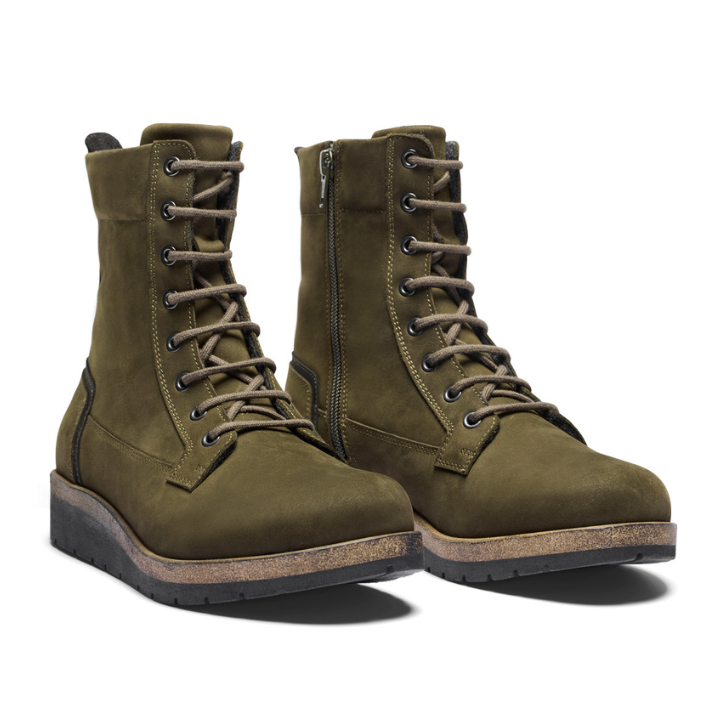 New Feet Boot Lace & Zipper Green Women - Bild 3